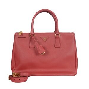 ♥️Prada Red Galleria Medium Leather Handbag Tote♥️ Satchel